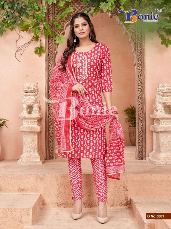 Bonie Noor 5 Cotton Kurti With Bottom Dupatta Collection